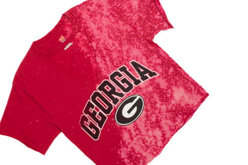 Georgia Splattered Hanes T-Shirt (9042)