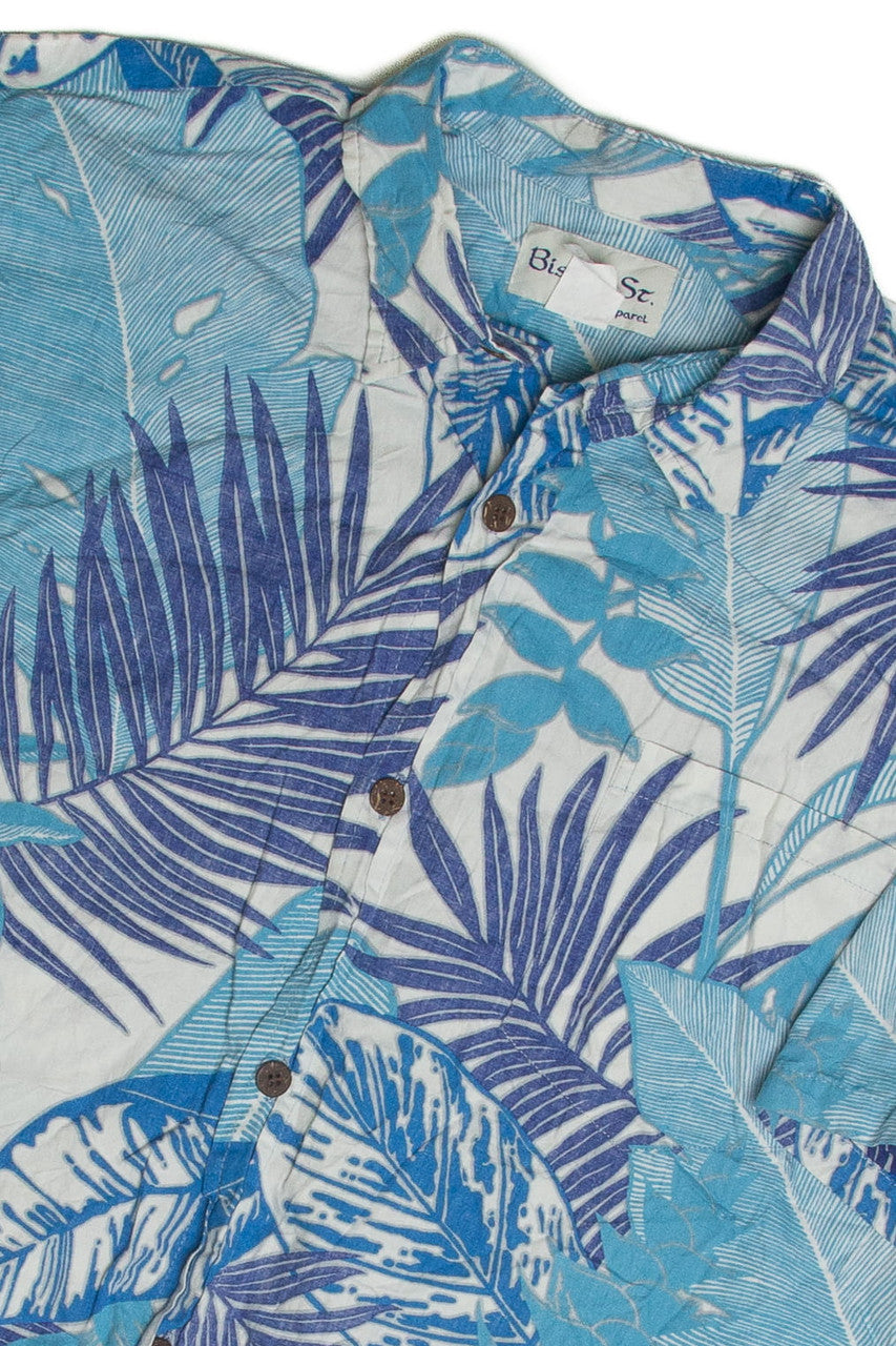 Vintage Triple Blue Hawaiian Shirt