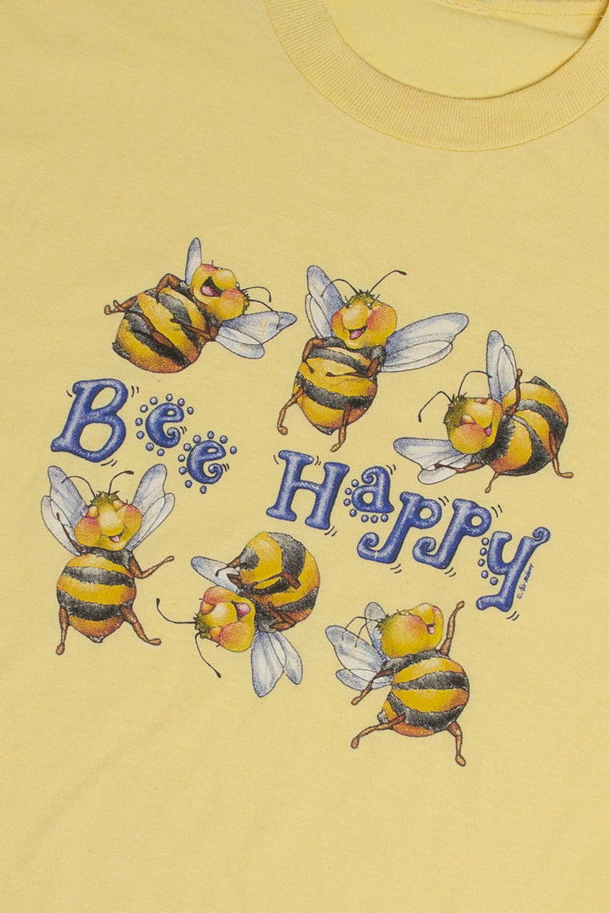 Vintage Bee Happy T-Shirt