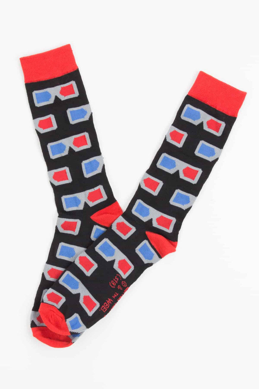3D Glasses Socks