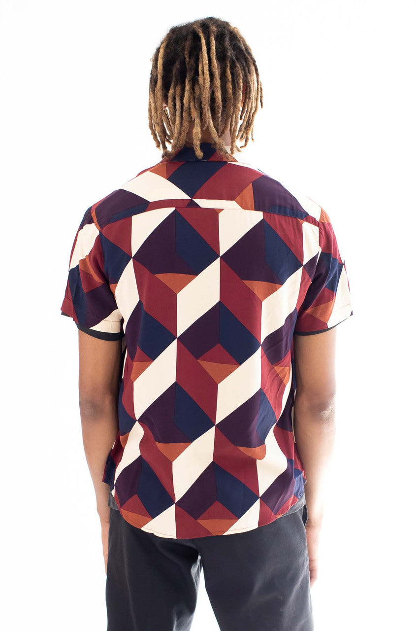3D Mind Puzzle Button Up Shirt