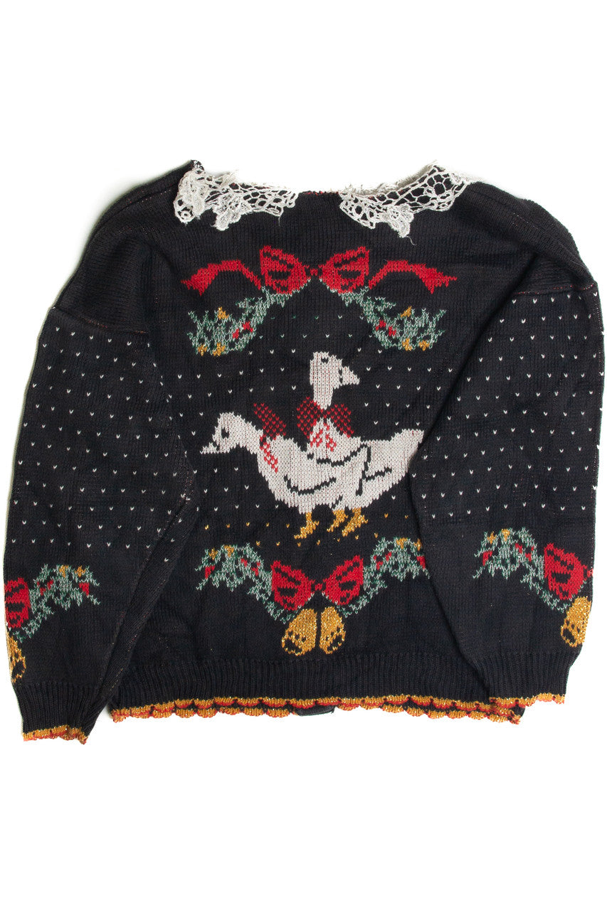 Vintage Birds Ugly Christmas Cardigan 59571