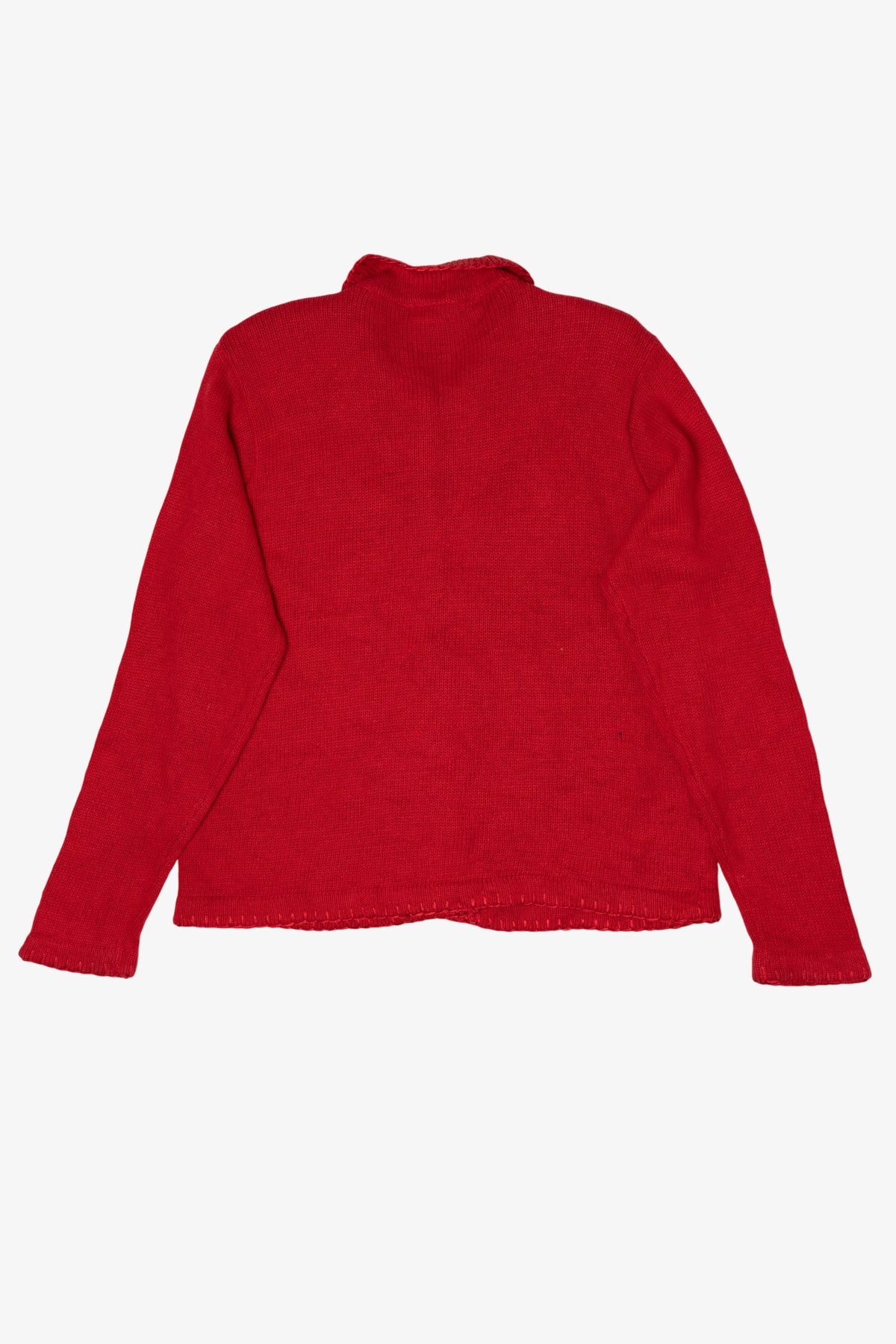Vintage Red Victoria Jones Trees Ugly Christmas Cardigan (1990s)
