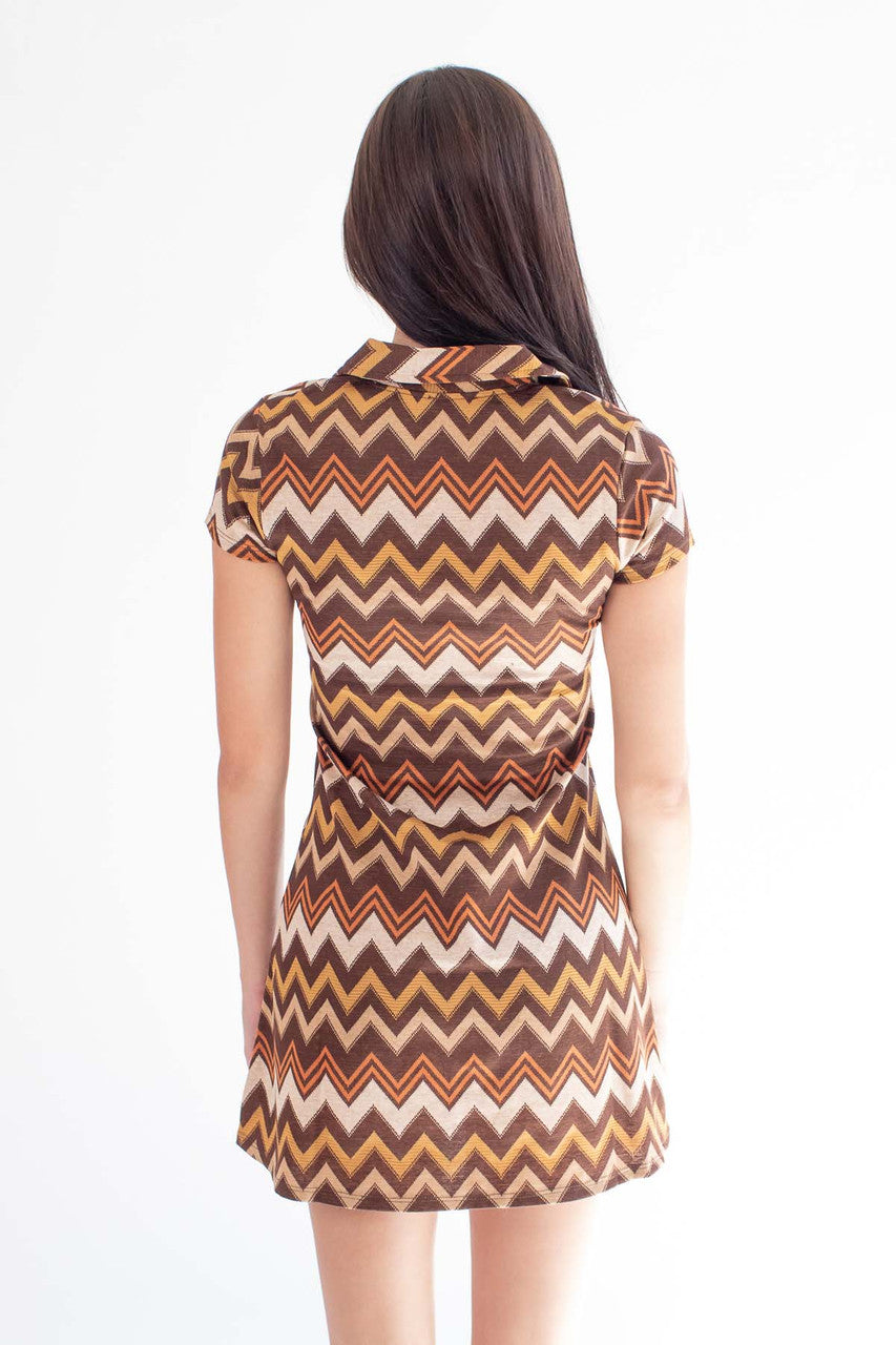 70s Chevron Dress