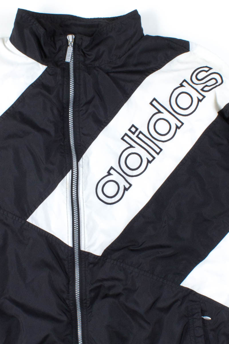 Black & White Adidas Windbreaker