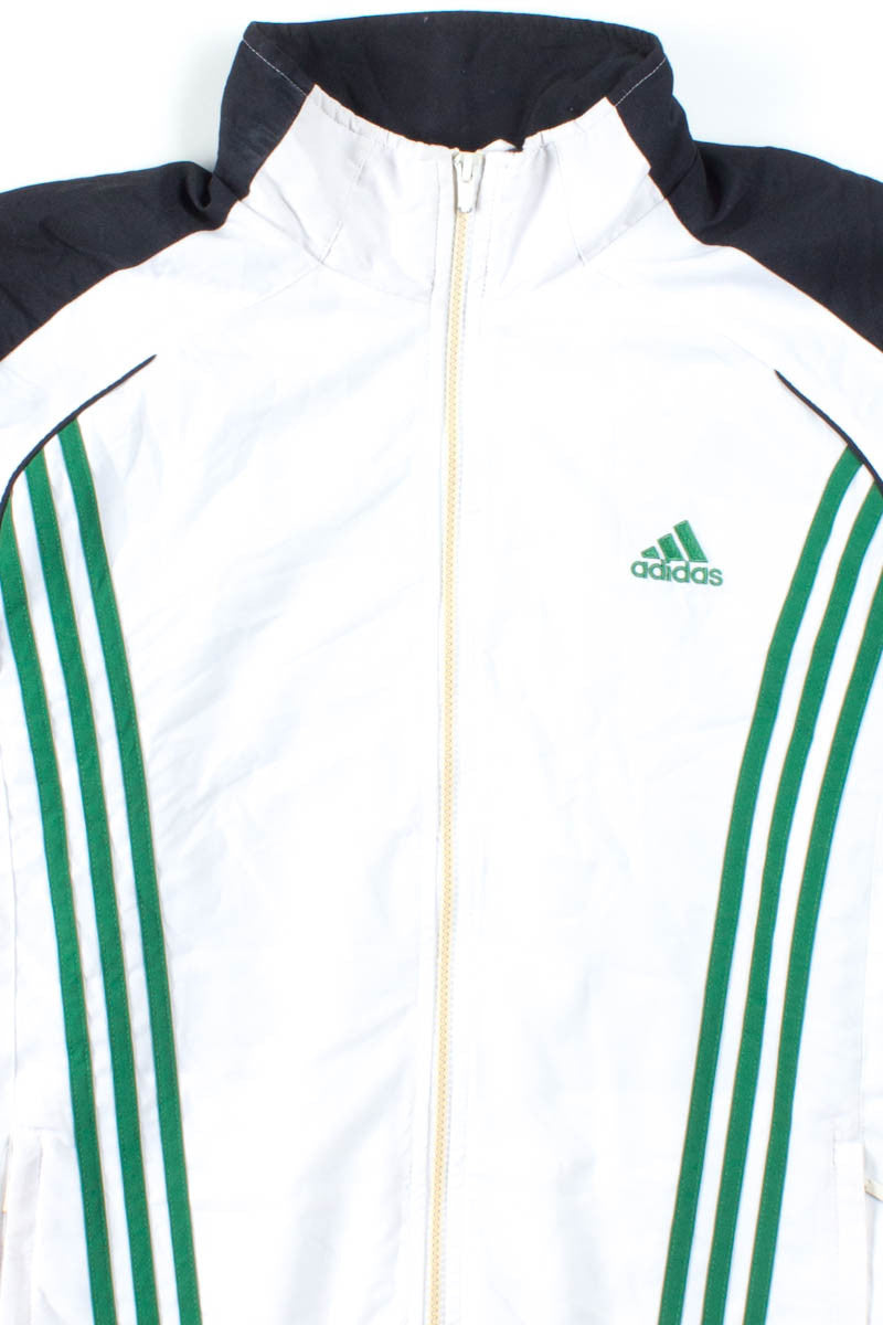 Green Stripes Adidas Windbreaker