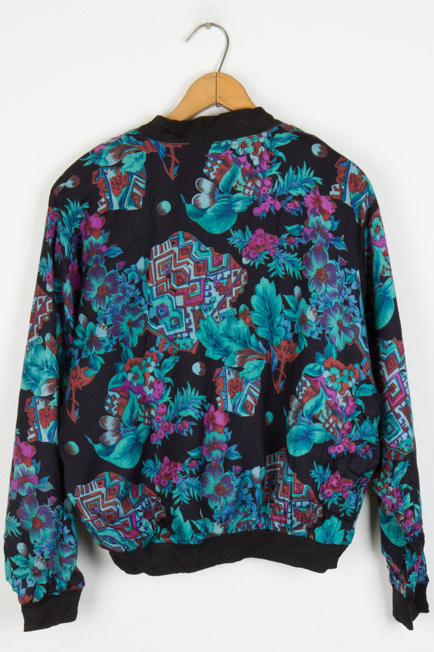 BLACK GRAPE BOMBER JACKET