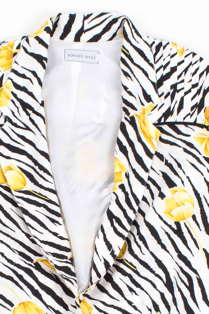 Zebra Print Vintage Blazer
