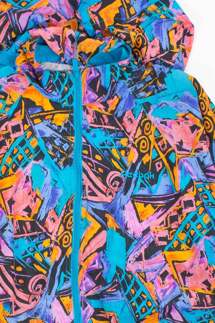 Patterned Vintage Reebok Windbreaker