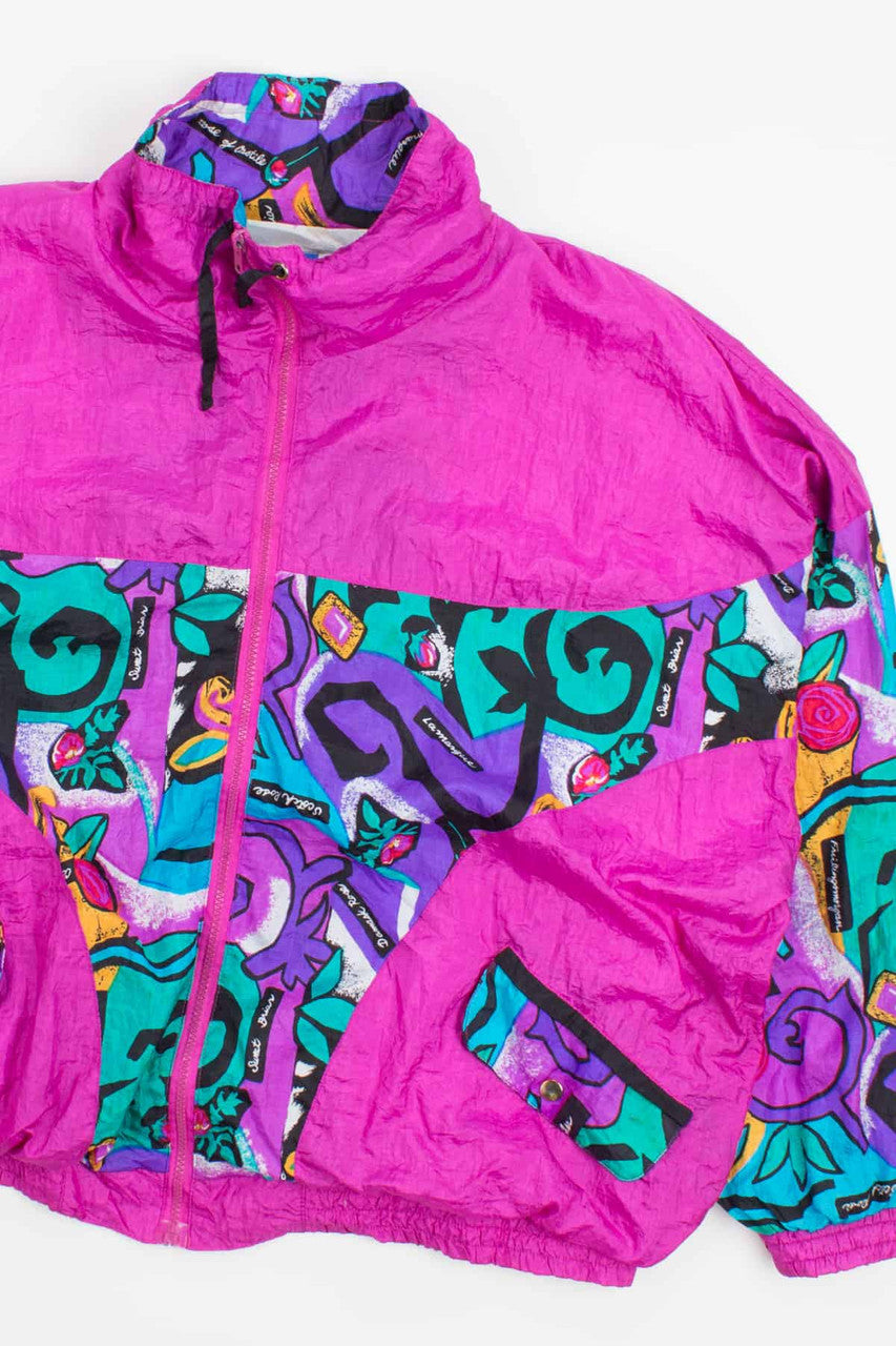 90s Crazy Pattern Windbreaker