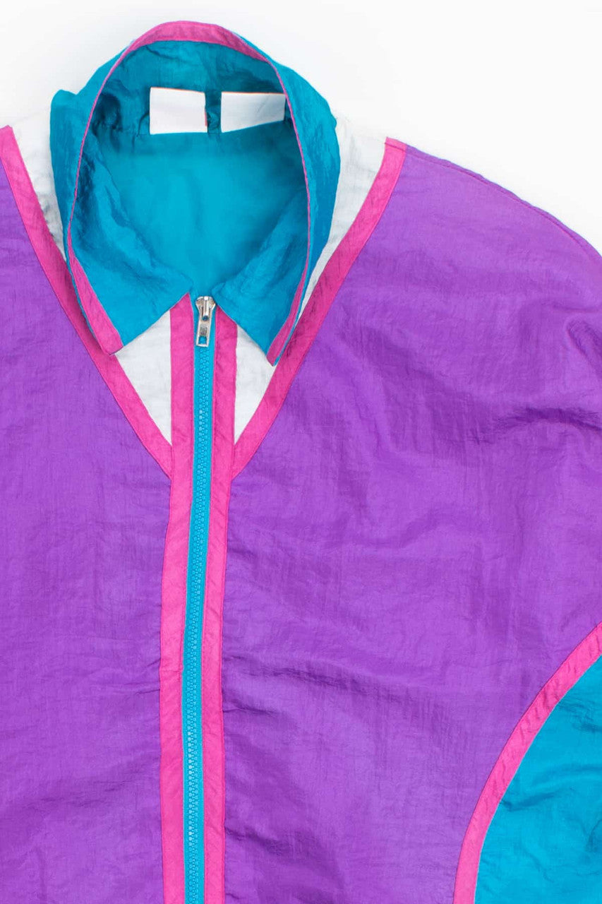 Blue and Purple Chevron 90s Jacket 18141