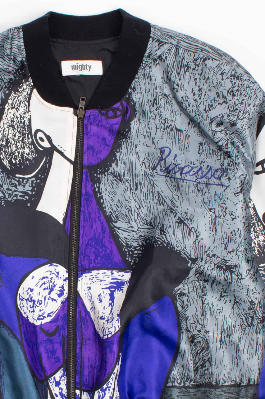 Purple Picasso Vintage Bomber Jacket