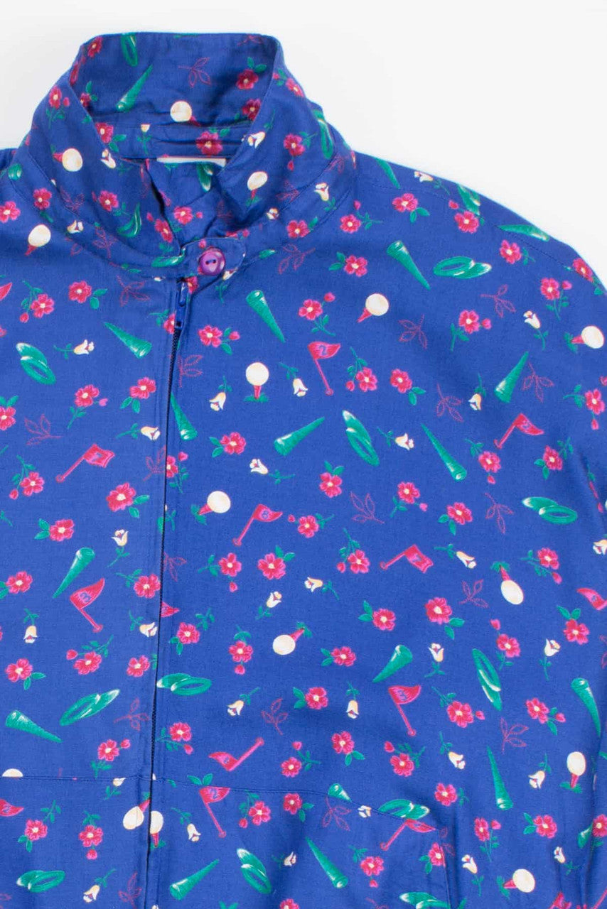 Ditsy Print 90s Jacket