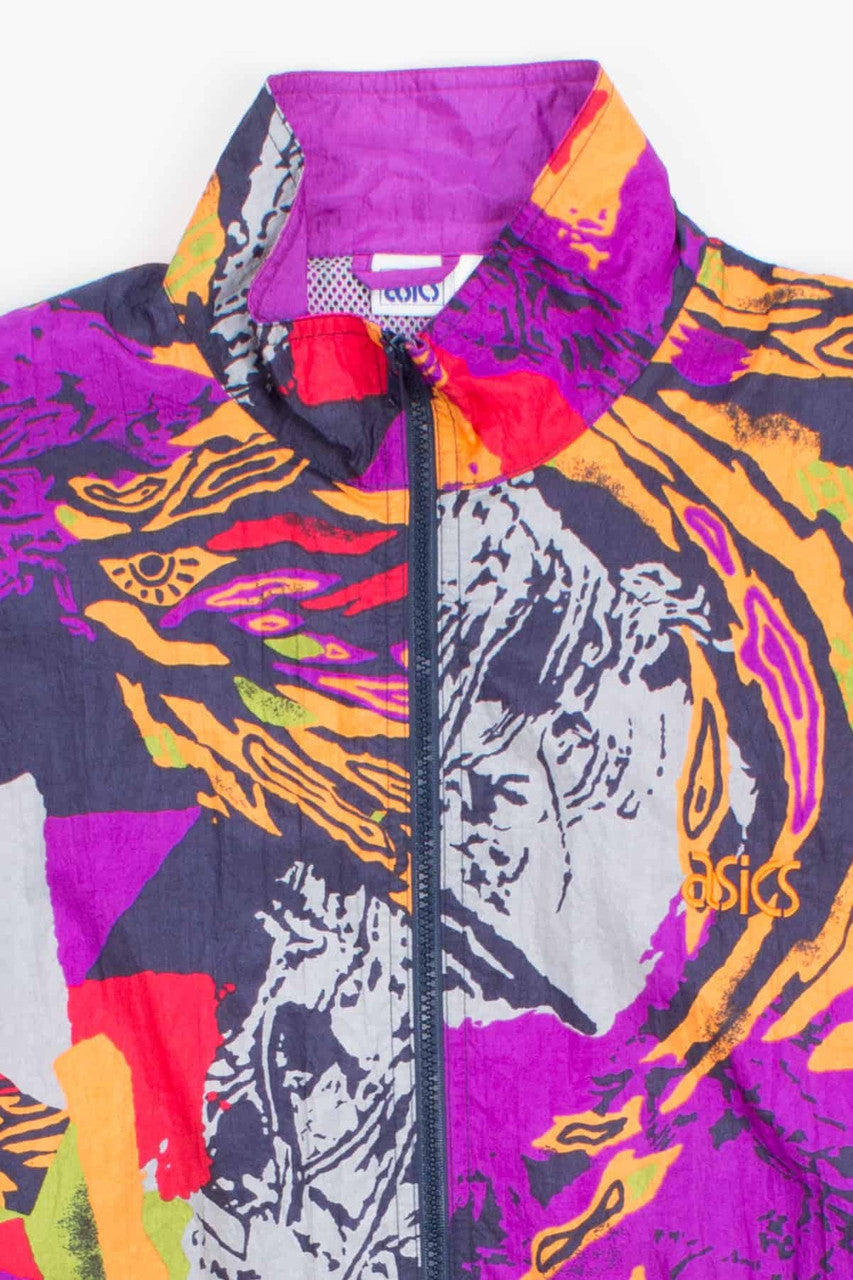Vintage Asics Purple Abstract Jacket