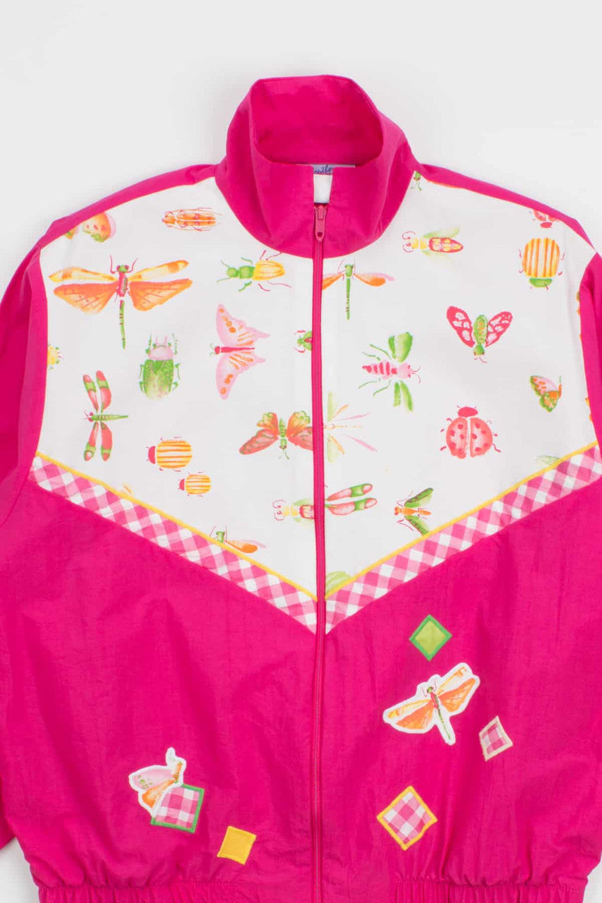 Pink Summer Bug Windbreaker