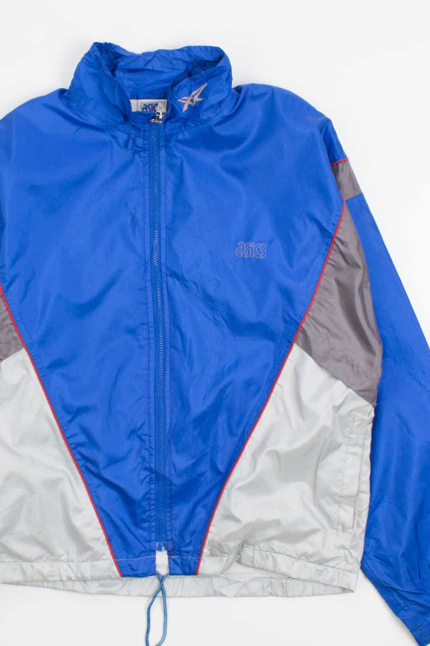 Blue Asics 90s Windbreaker