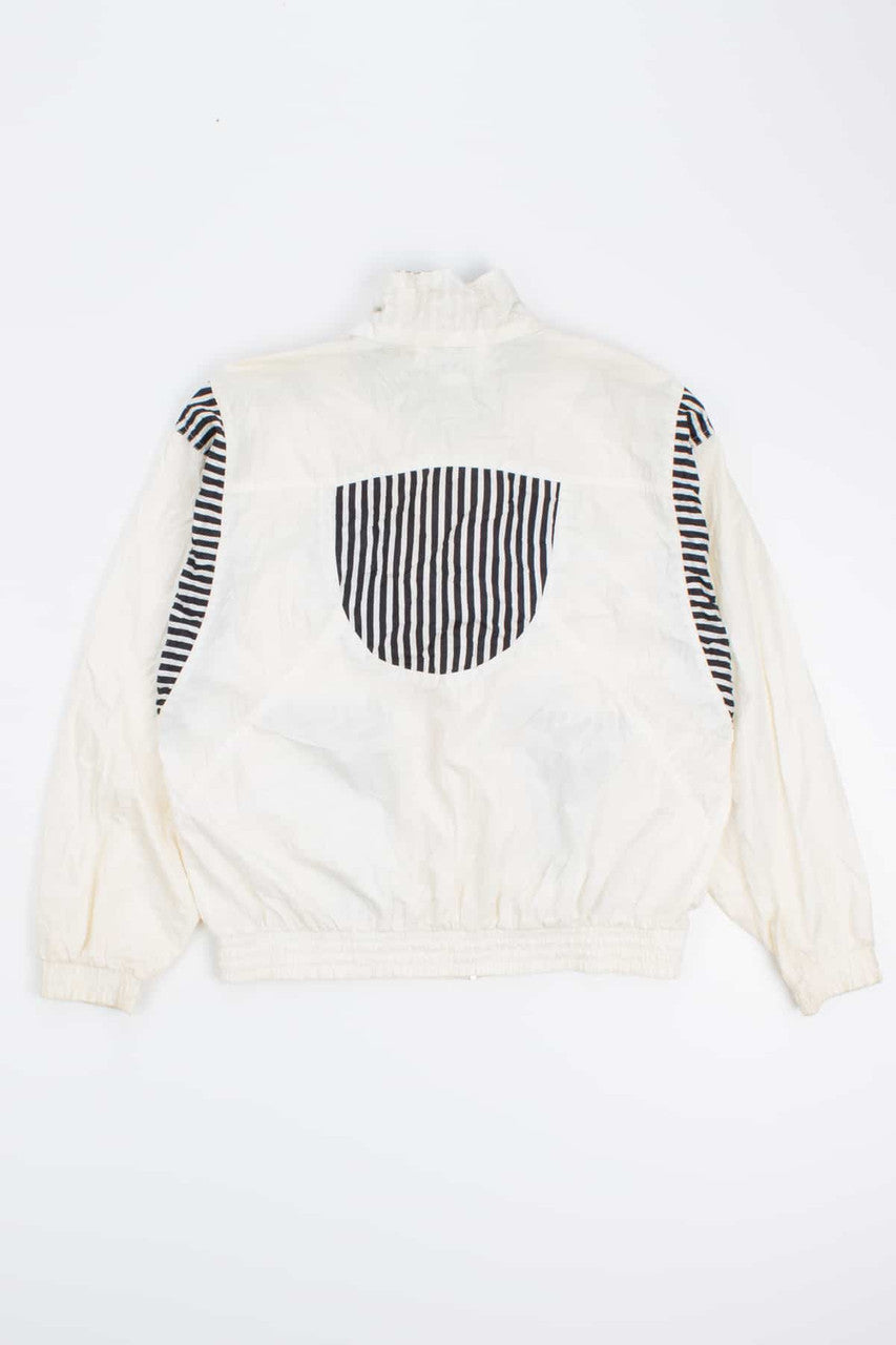 Striped Detail Vintage Windbreaker