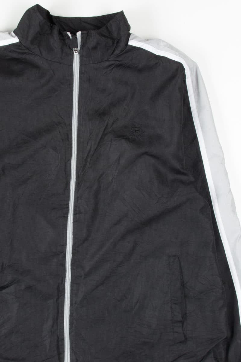 Black Striped Sleeve Starter Jacket 18335