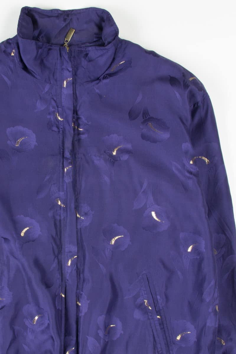 Purple Silk 90s Jacket 18436