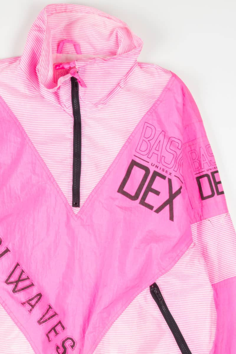 Neon Pink Cool Waves 90s Jacket 18475