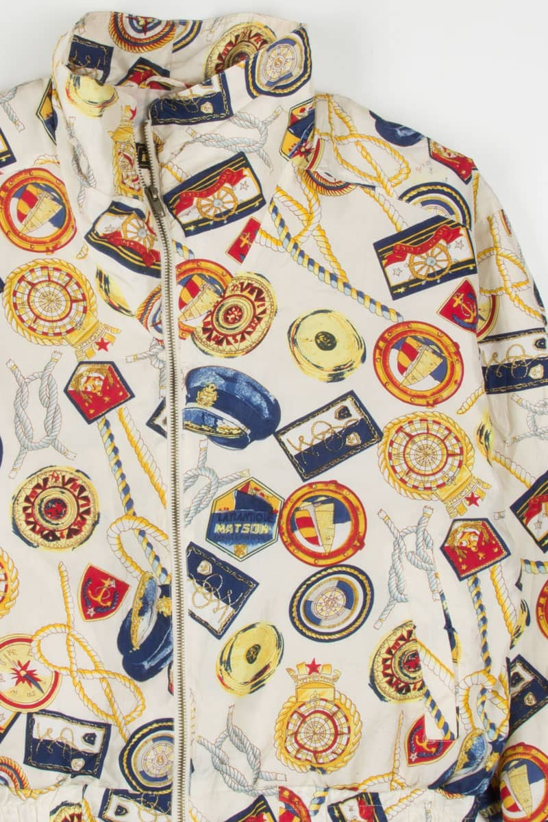 Nautical Silk 90s Jacket 19059