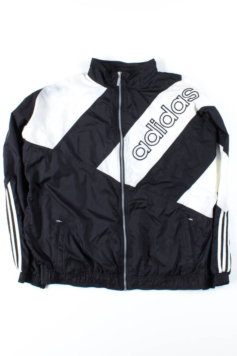Black & White Adidas Windbreaker