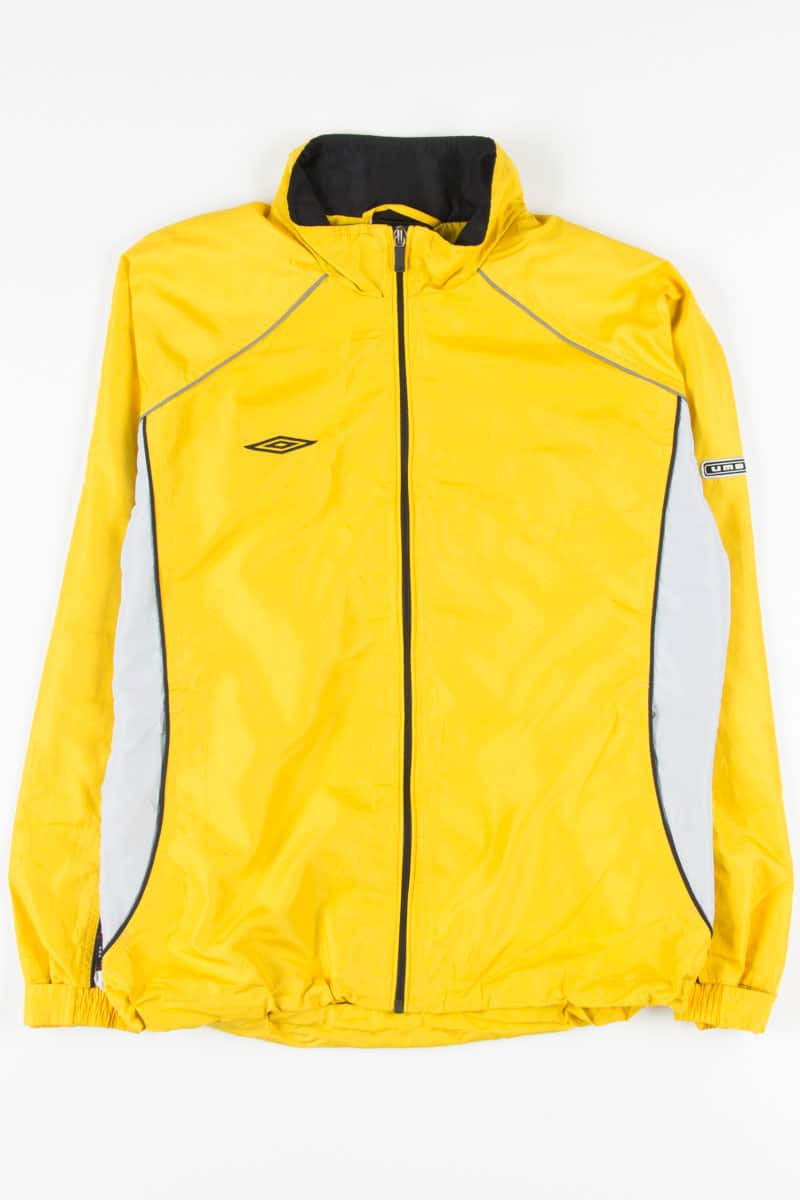 Bright Yellow Umbro Windbreaker