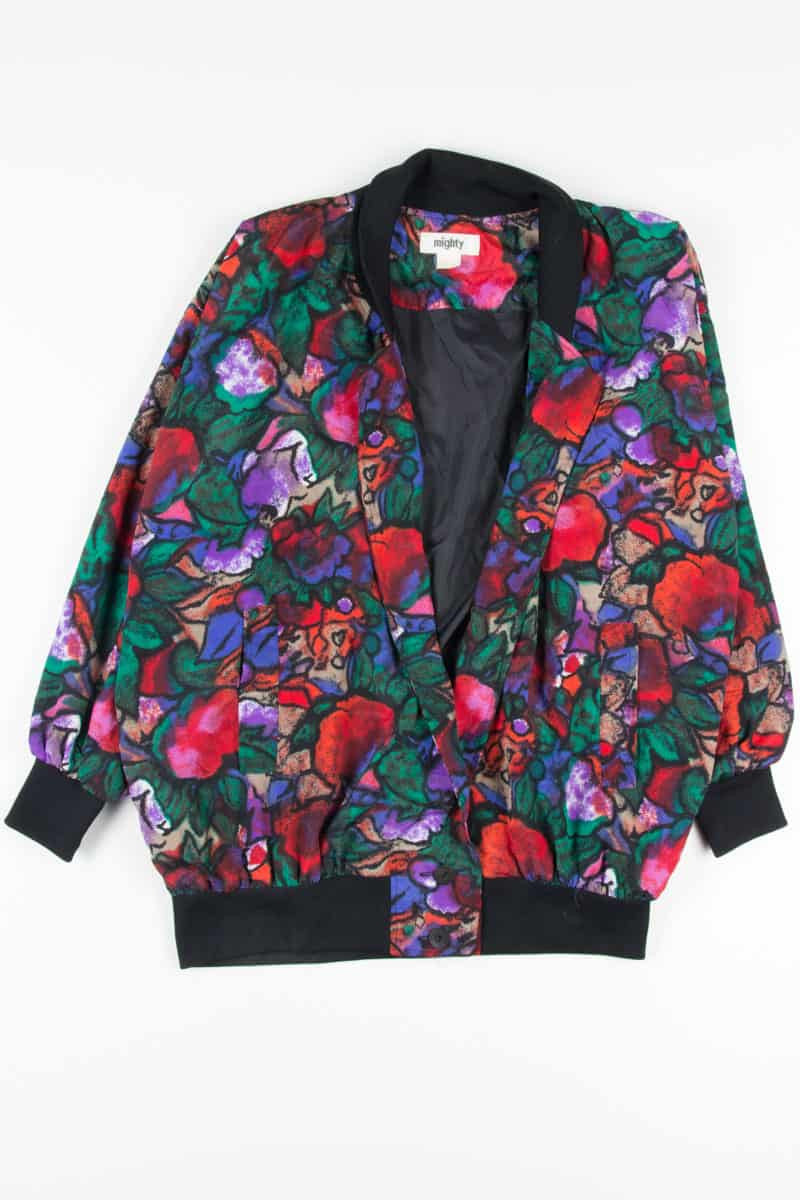 90s Open Front Watercolor Jacket