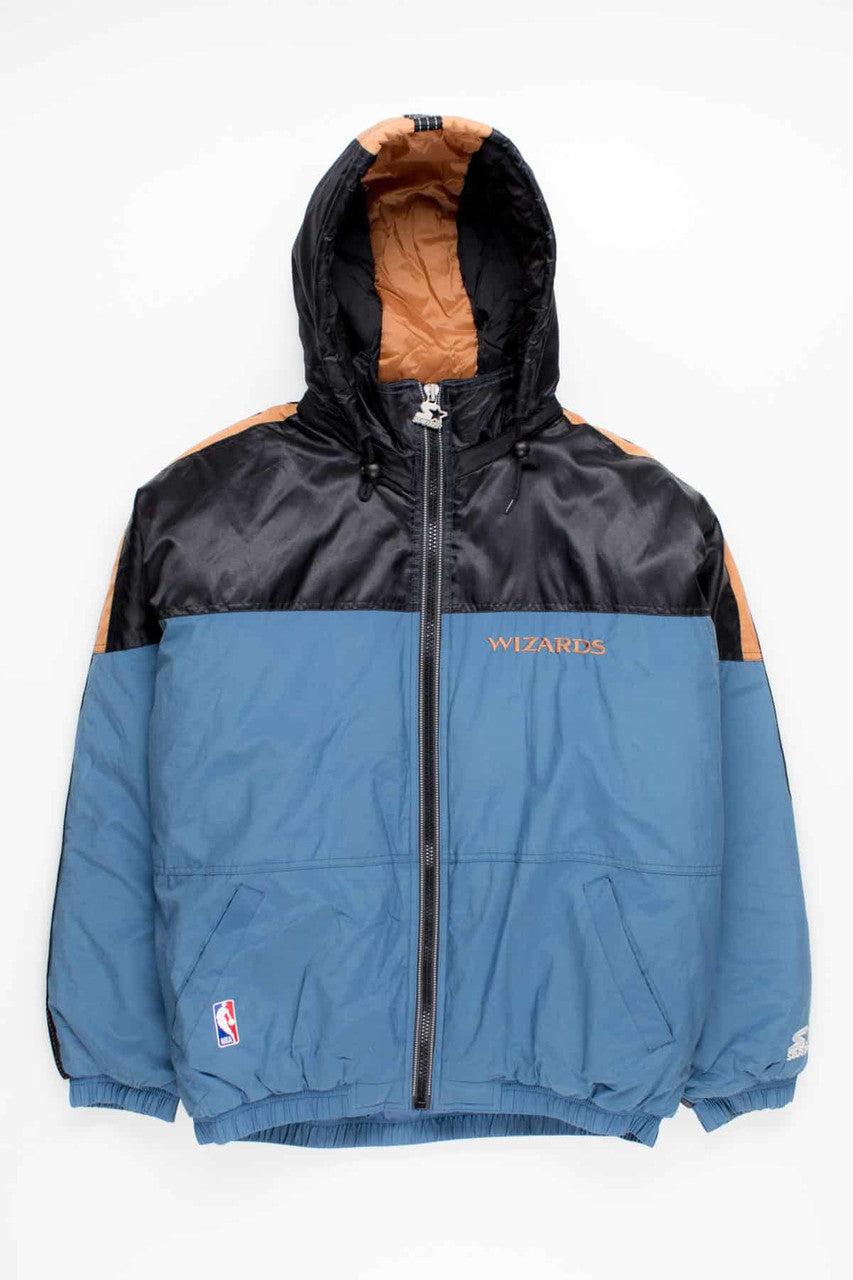 Colorblock Y2K Washington Wizards Puffy Starter Jacket