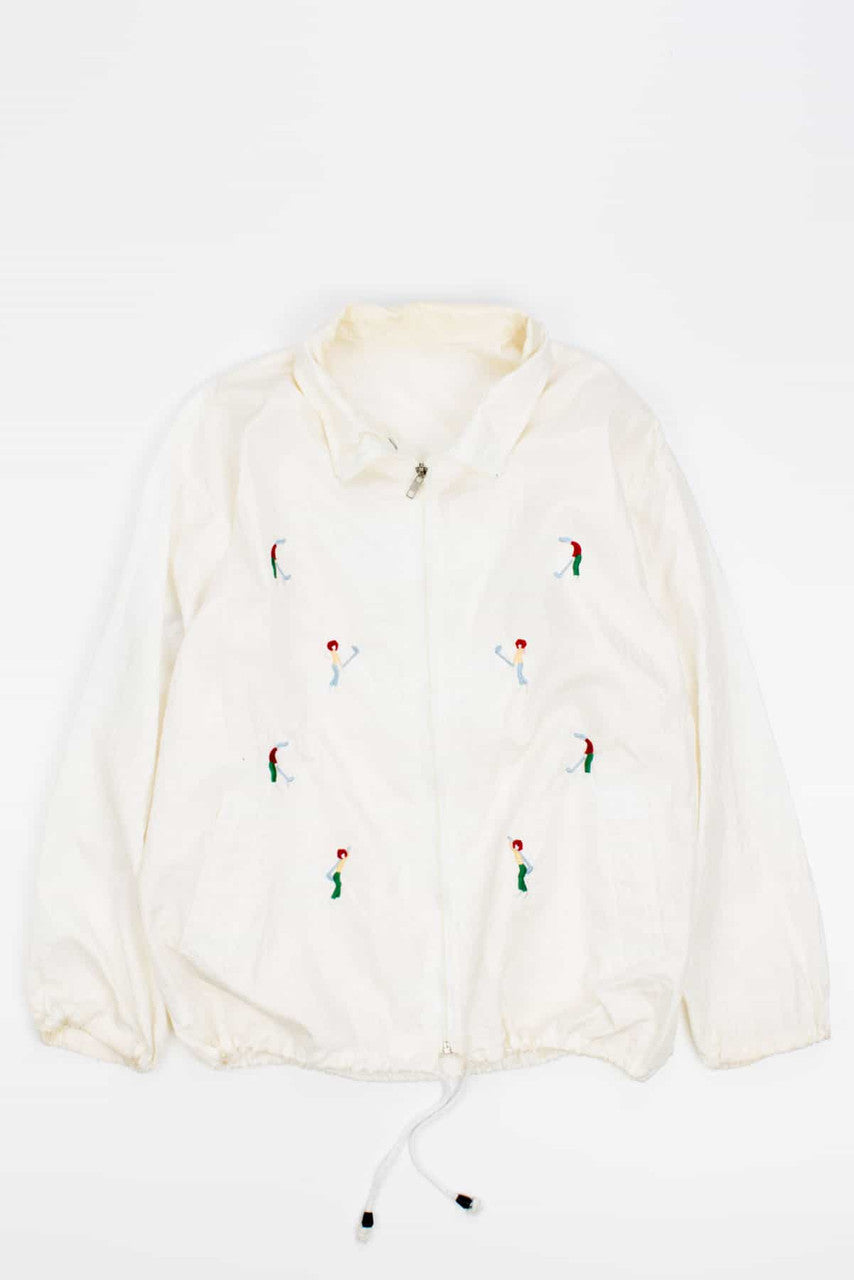 Vintage 90s Embroidered Golfers Jacket
