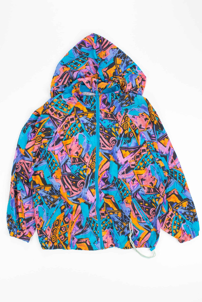 Patterned Vintage Reebok Windbreaker