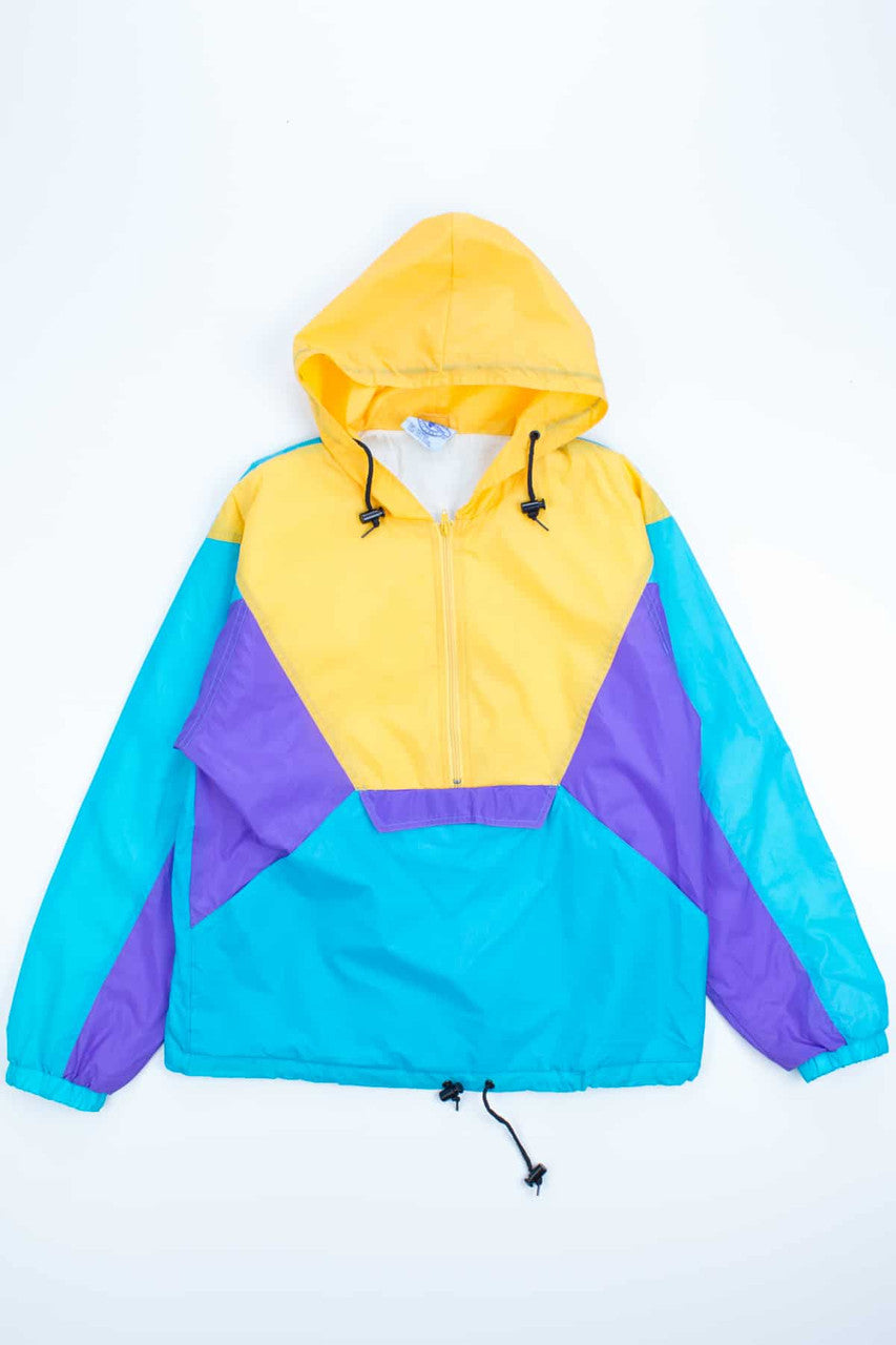 Bright Color Block Pullover