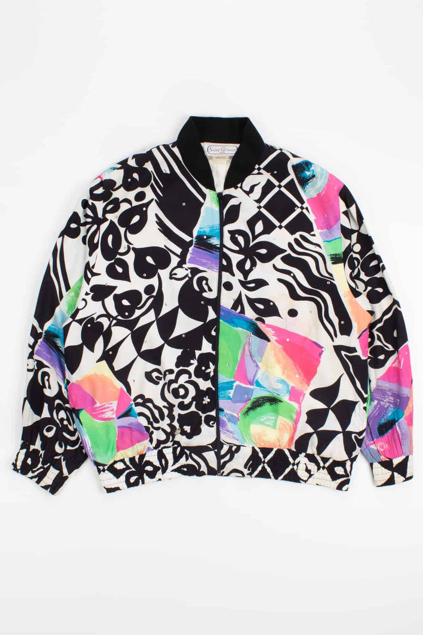 80s Patterned Vintage Jacket