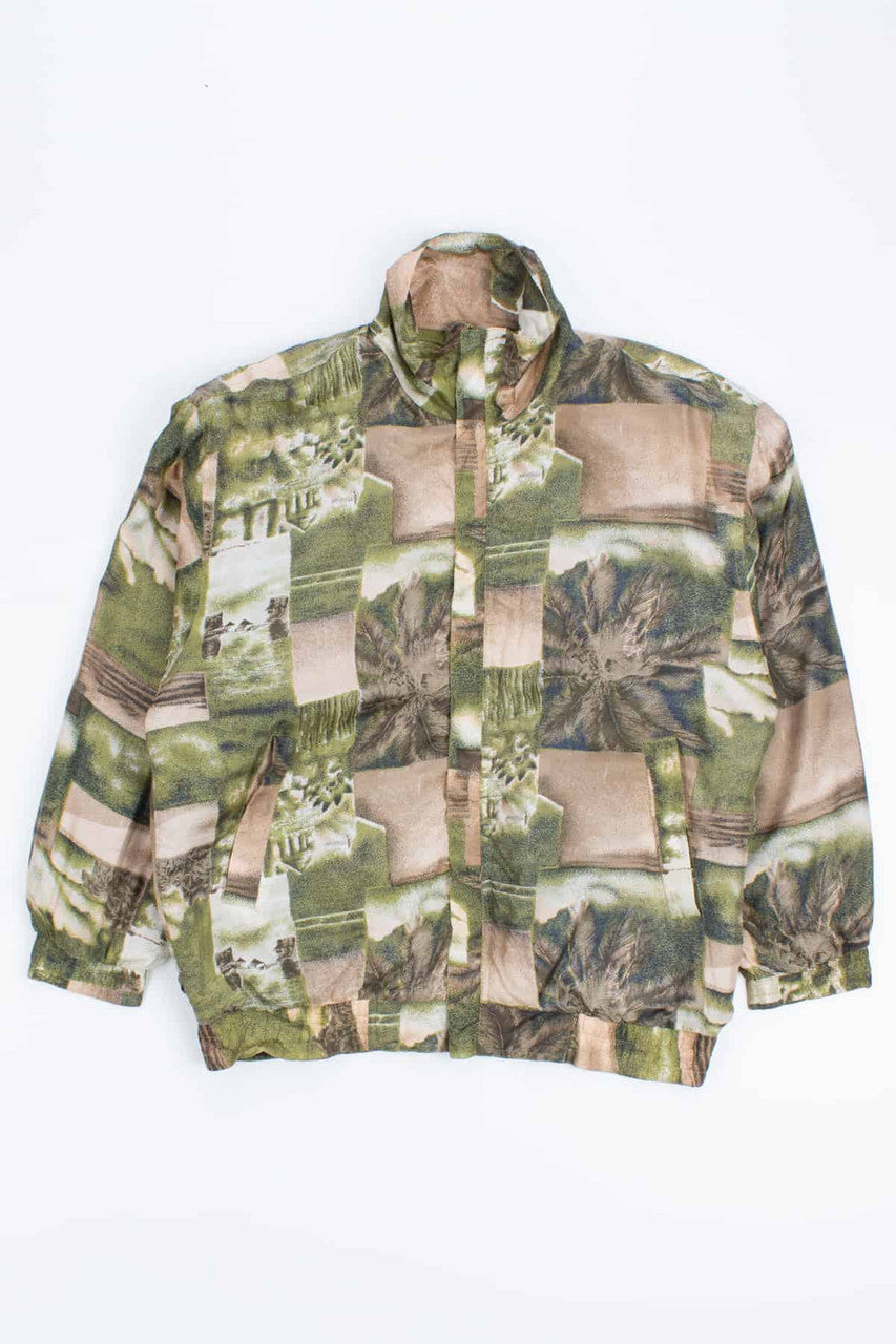 Silk Patchwork 90s Jacket