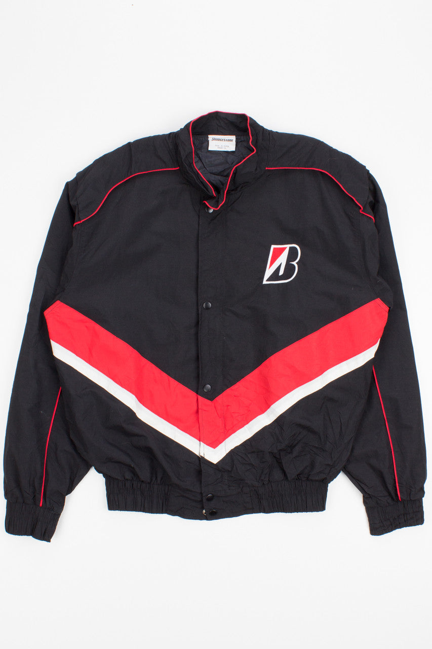 Black and Red Bridgestone Racing Jacket