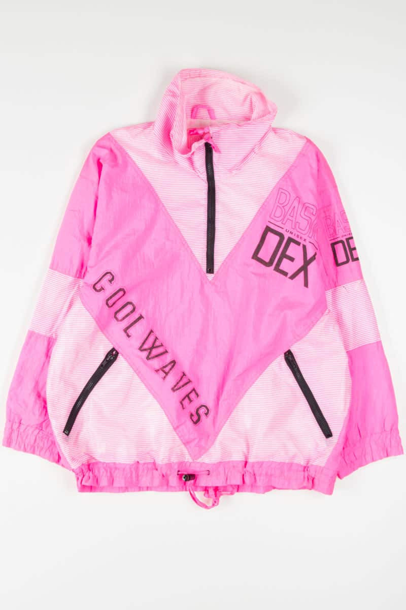 Neon Pink Cool Waves 90s Jacket 18475