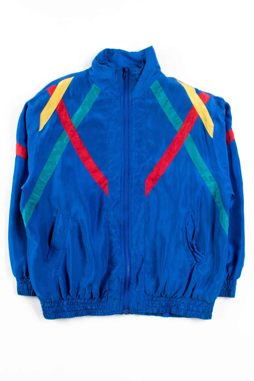 Blue Silk 90s Jacket 18594