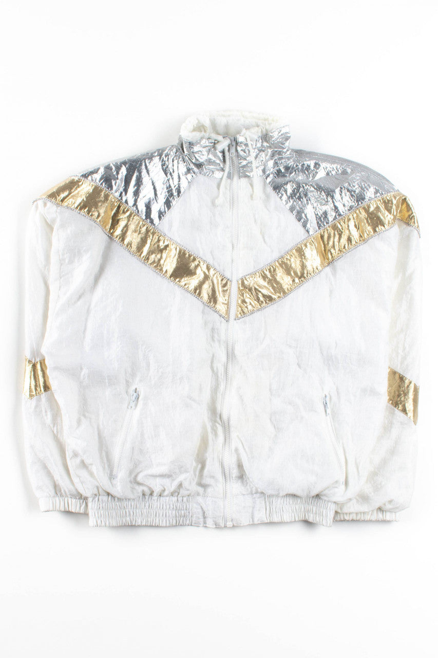 White Metallic 90s Jacket 18686