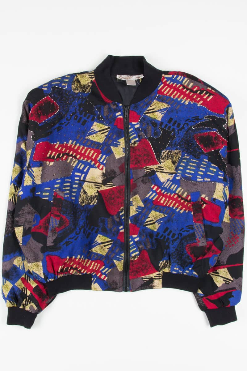 90s Beaded Bomber Jacket 18788