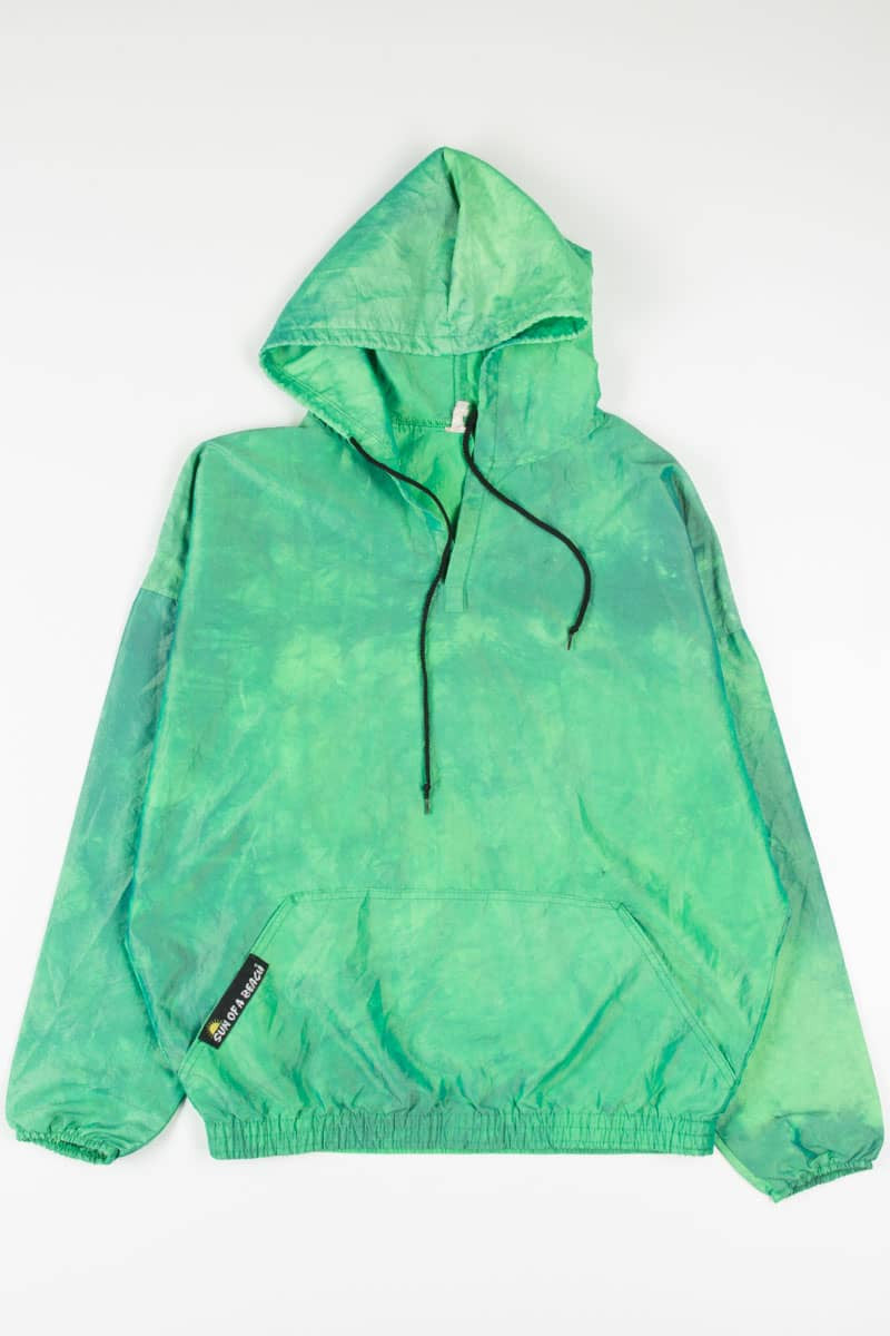 Green Tie Dye Pullover Jacket 19012