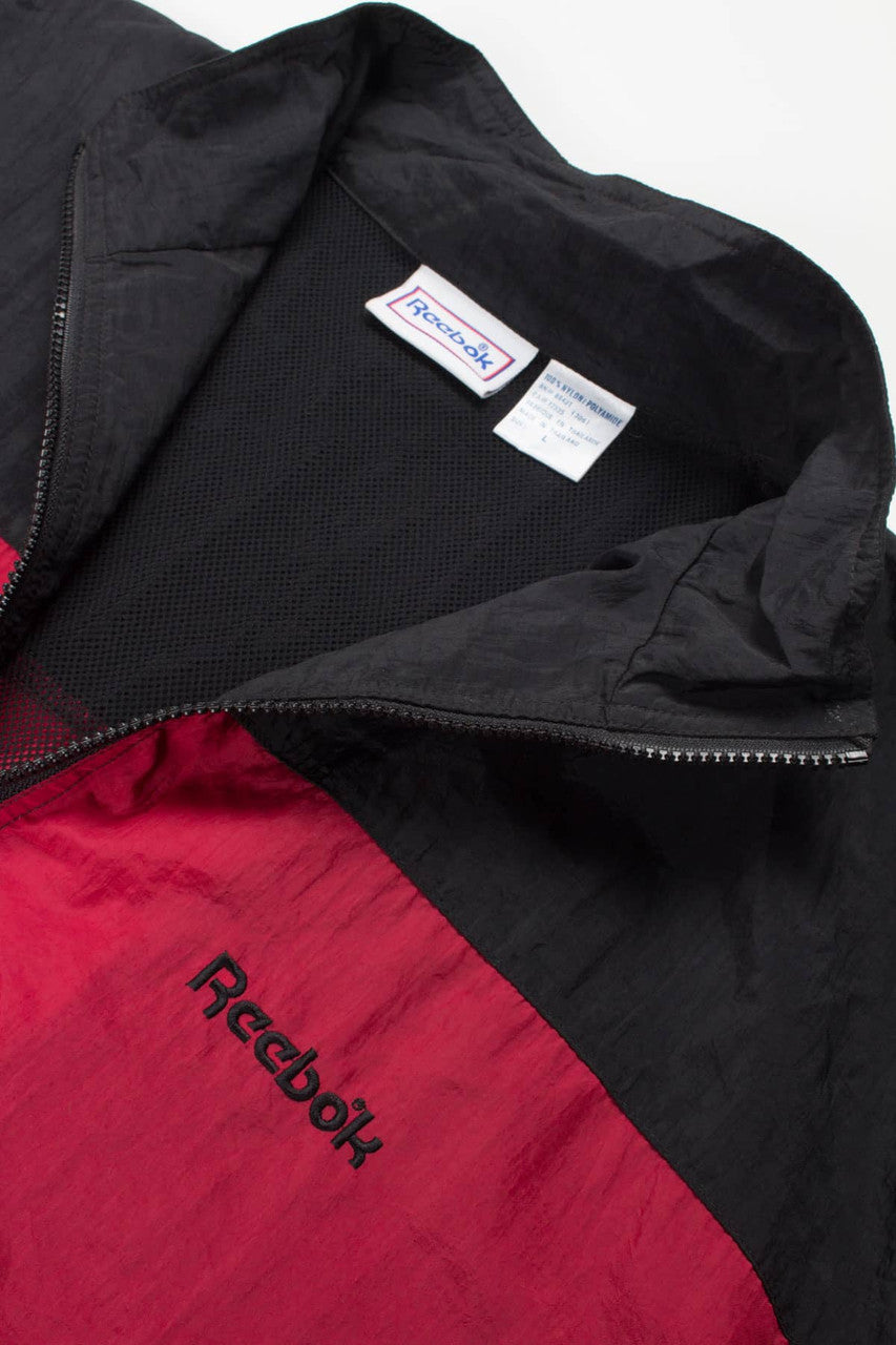 Black Reebok Color Blocked Windbreaker 19448