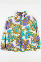 Vintage Golden Seashells Silk 90s Jacket 19491