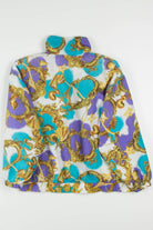 Vintage Golden Seashells Silk 90s Jacket 19491