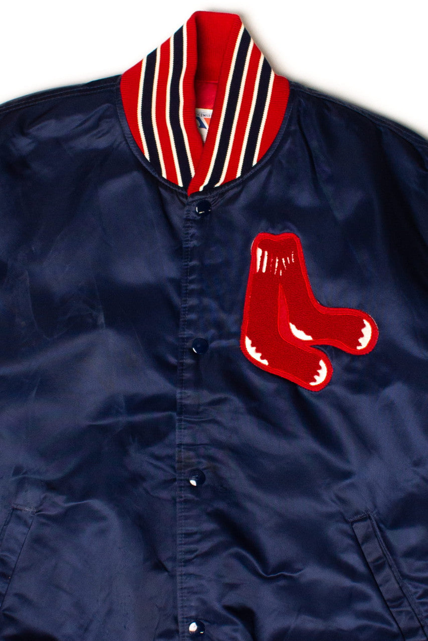 Vintage Red Sox Satin Starter Bomber Jacket (1980s)