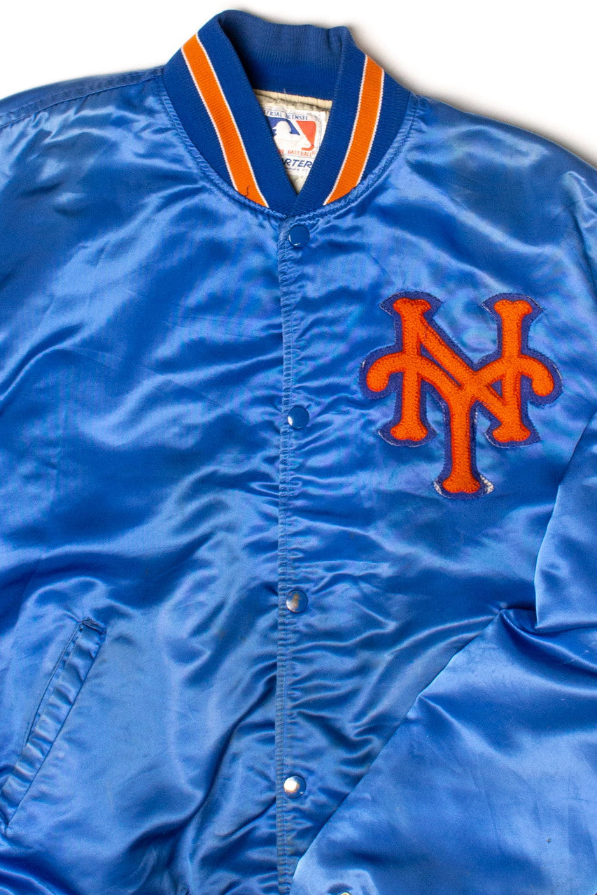 Vintage Mets Satin Starter Bomber Jacket (1980s)