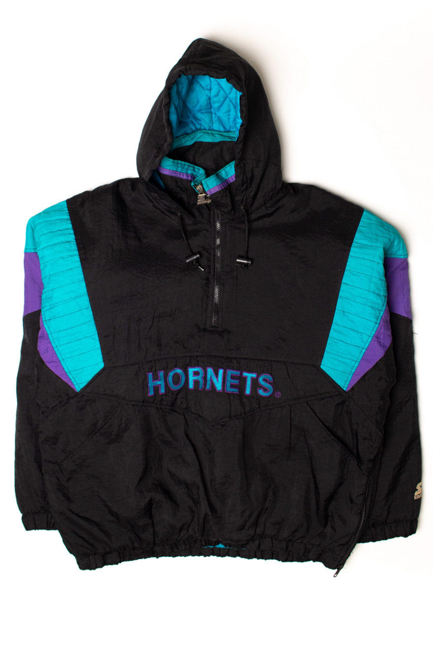Vintage Charlotte Hornets Pullover Starter Jacket (1990s)