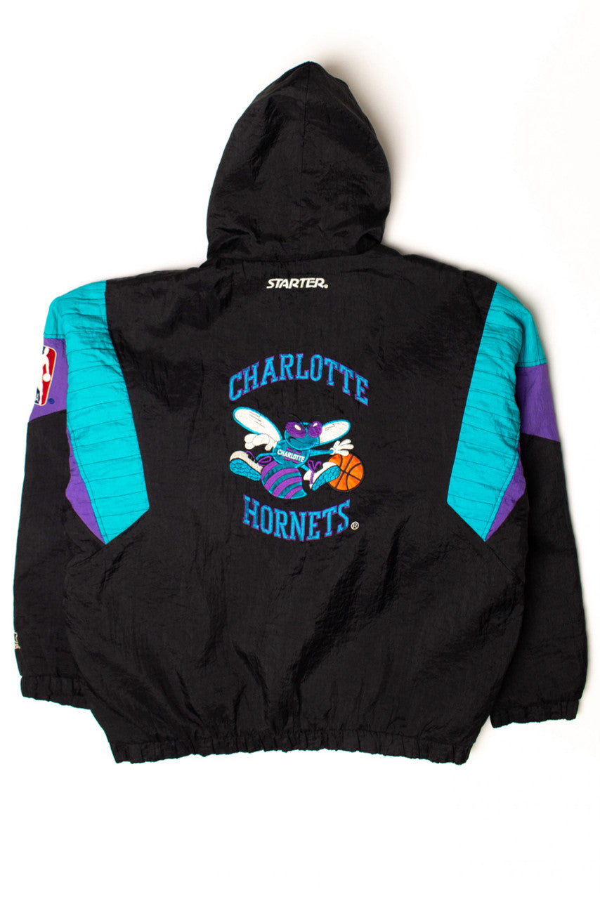 Vintage Charlotte Hornets Pullover Starter Jacket (1990s)