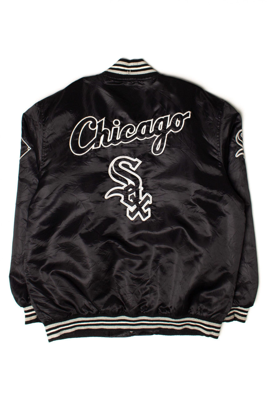 Vintage Chicago White Sox Satin Baseball Jacket (1990s)