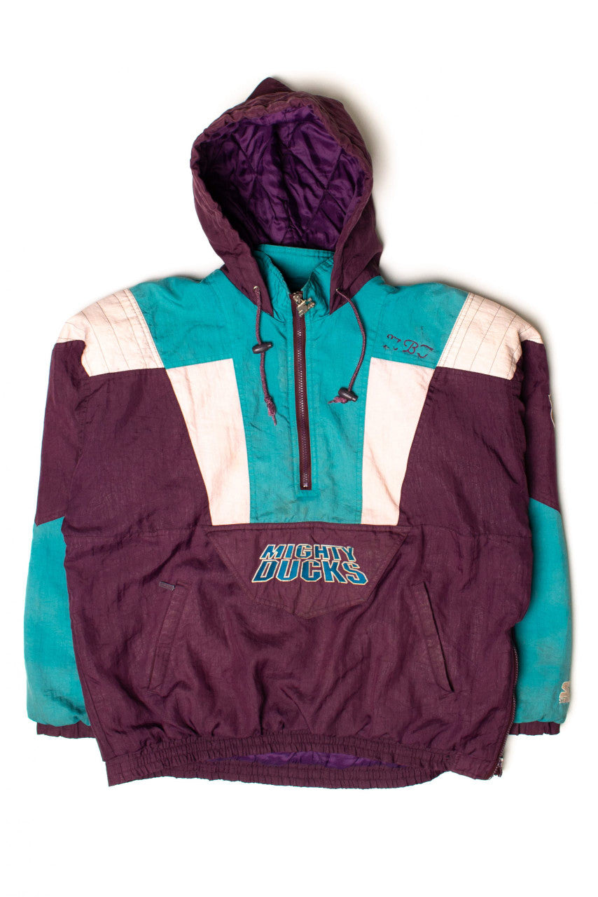 Vintage Mighty Ducks Pullover Starter Jacket (1990s)