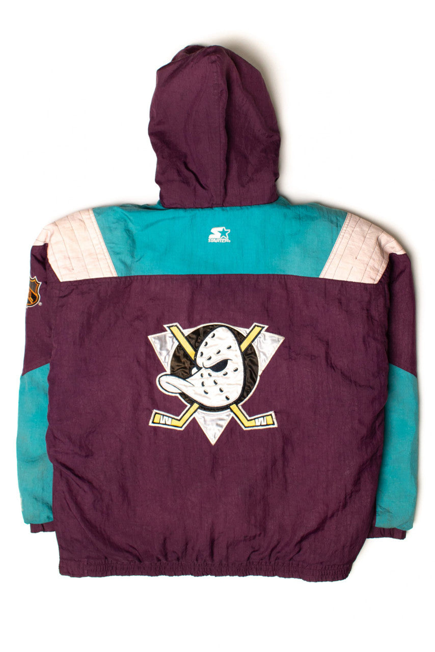 Vintage Mighty Ducks Pullover Starter Jacket (1990s)
